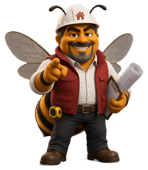 Walt Beecham, our general contractor bee
