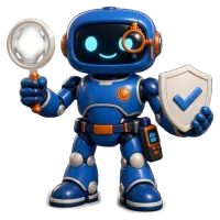 Robot guide with a checklist